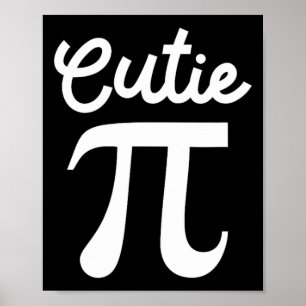 Affiche Symbole Cutie Pi Clair Geek Enthousiaste des mathé
