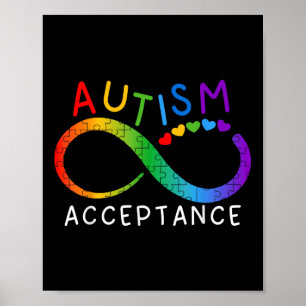 Affiche Symbole d'acceptation de la sensibilisation sur l'