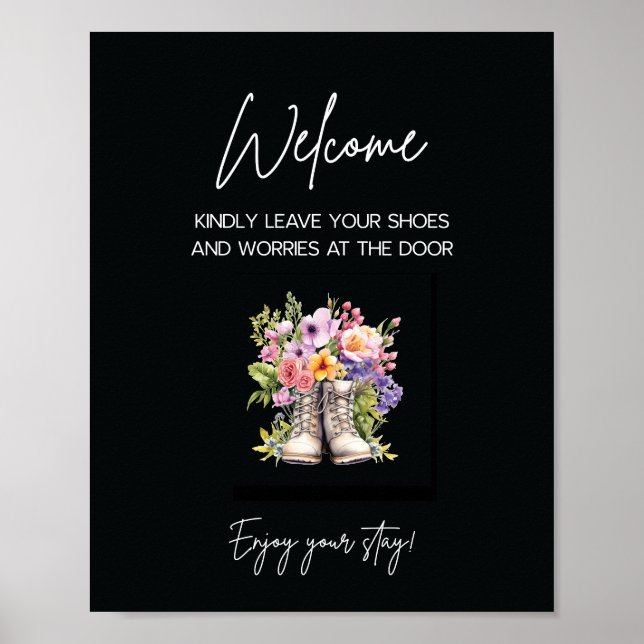 Affiche Symbole d'accueil Airbnb (Devant)