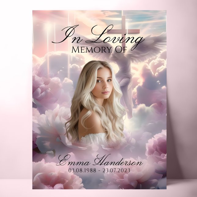 Affiche Symbole d'accueil Ange et Croix (Créateur téléchargé)