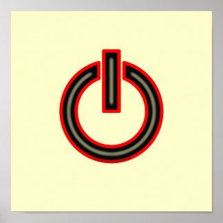 Affiche Symbole d'alimentation