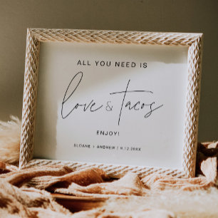 Affiche SYMBOLE D'AMOUR ET DE Tacos