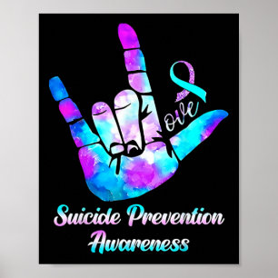 Affiche Symbole d'amour Prévention du suicide