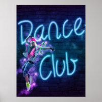 Symbole Dance Club Neon