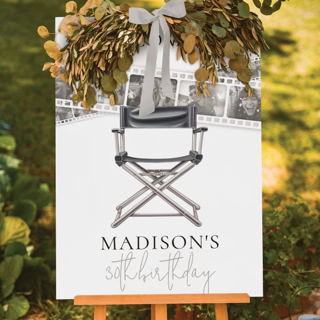 Affiche Symbole d'anniversaire Adulte Retro Bande de film  (Créateur téléchargé)