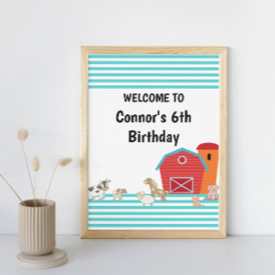 Affiche Symbole d'anniversaire de la ferme