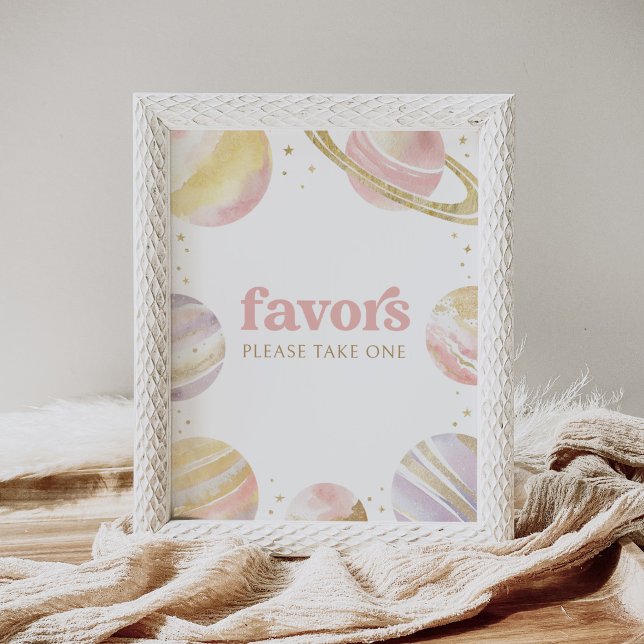 Affiche Symbole d'anniversaire de la fille de l'espace ext (Créateur téléchargé)