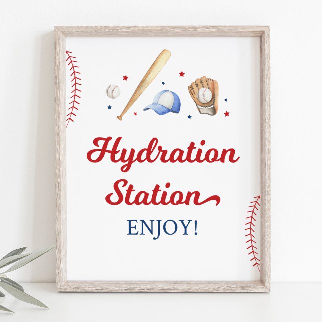 Affiche Symbole d'anniversaire de la station d'hydratation (Créateur téléchargé)
