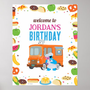 Affiche Symbole d'anniversaire du camion de la rue Sesame