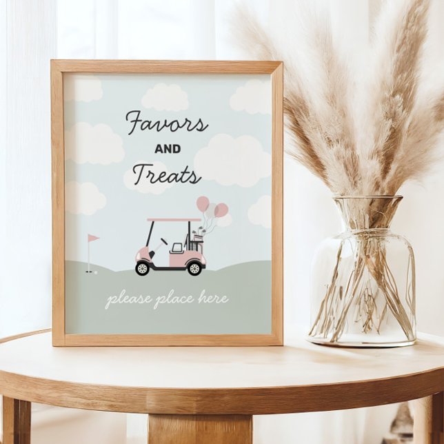 Affiche Symbole d'anniversaire du golf de trous en un pour (Créateur téléchargé)