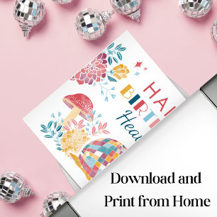 Affiche Symbole d'anniversaire du Jardin de la discothèque