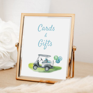 Affiche Symbole d'anniversaire du thème de golf