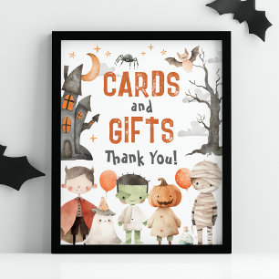 Affiche Symbole d'anniversaire éffrayant d'Halloween