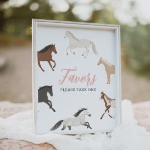 Affiche Symbole d'anniversaire Equestrian Cowgirl Cheval