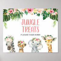 Symbole d'anniversaire Filles Floral Foliage Safar