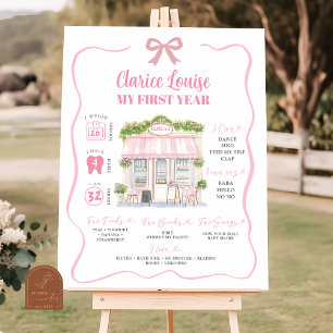 Affiche Symbole d'anniversaire Girl Paris French Coquette