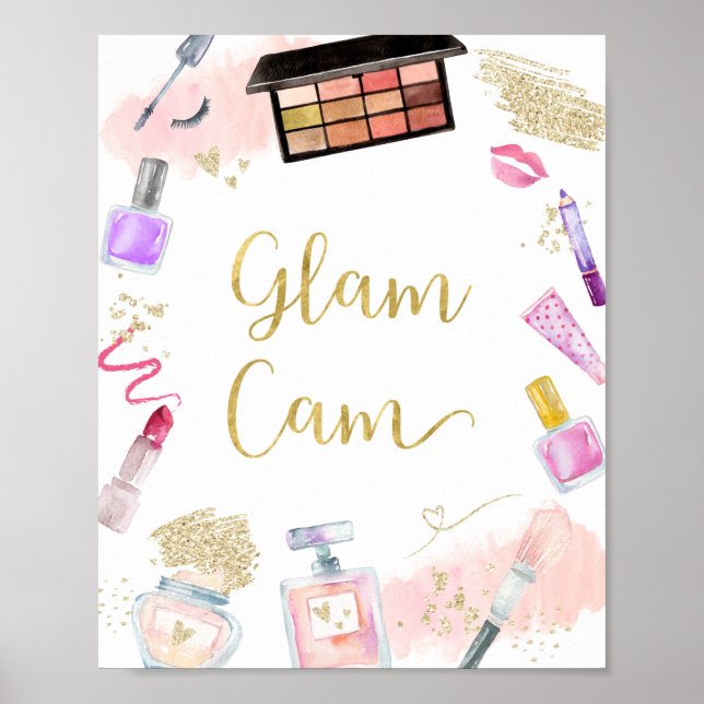 Affiche Symbole d'anniversaire Glam Cam Glitz & Glam Spa (Devant)