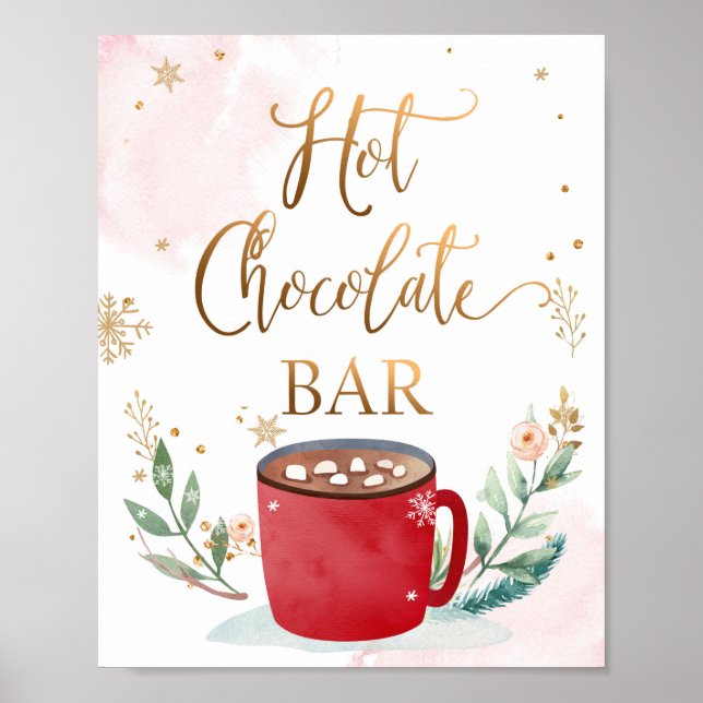 Affiche Symbole d'anniversaire Hot Chocolate Bar Cocoa Swe (Devant)