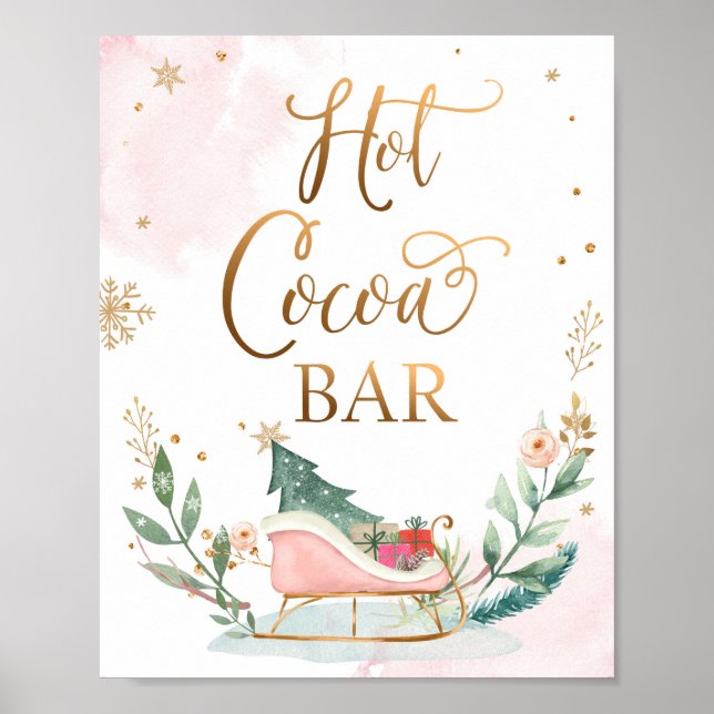 Affiche Symbole d'anniversaire Hot Cocoa Bar Chocolate Sle (Devant)
