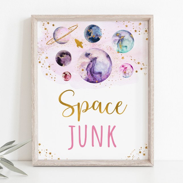 Affiche Symbole d'anniversaire Space Junk Rose Gold (Créateur téléchargé)