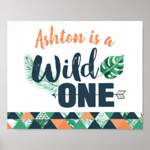 Affiche Symbole d'anniversaire Wild ONE