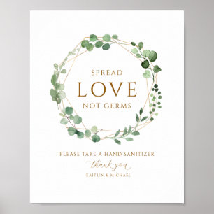 Affiche Symbole d'assainissement de la gaine géométrique C