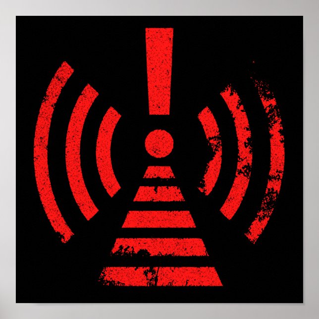 Affiche Symbole d'avertissement de rétention d'énergie (Devant)