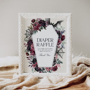 Affiche Symbole de Baby shower Halloween Coffin Refus de c