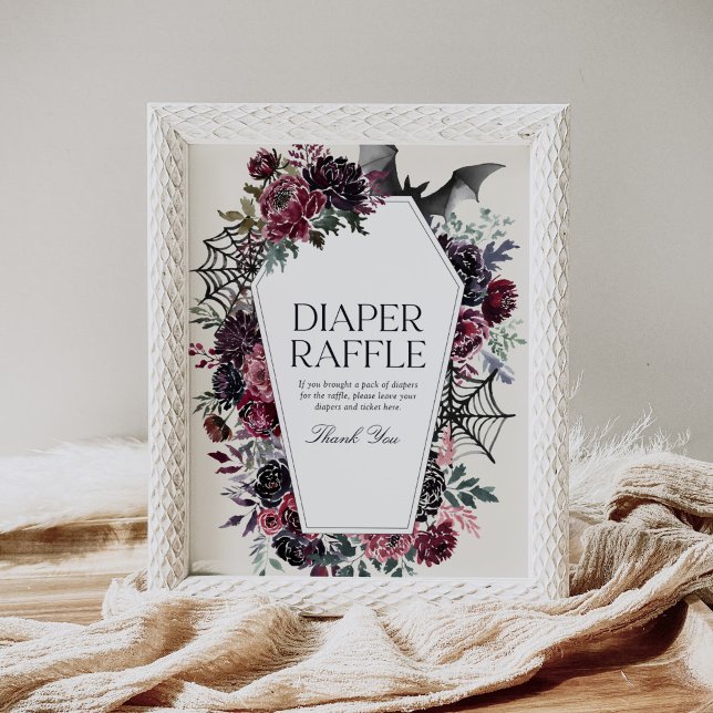 Affiche Symbole de Baby shower Halloween Coffin Refus de c (Créateur téléchargé)