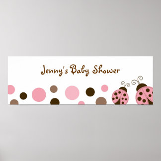 Affiche Symbole de bannière du Baby shower de la cocaïne r
