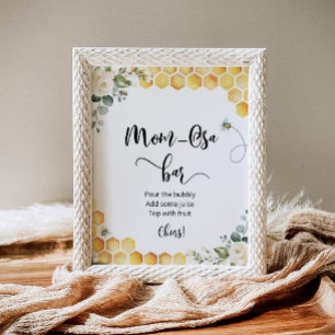 Affiche Symbole de bar Bee Mom-osa
