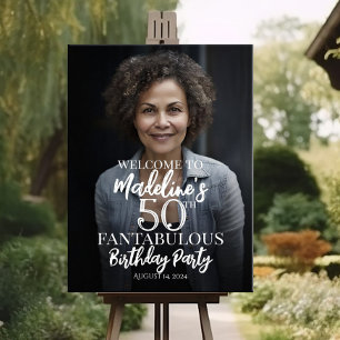 Affiche Symbole de bienvenue de fête d'anniversaire avec p