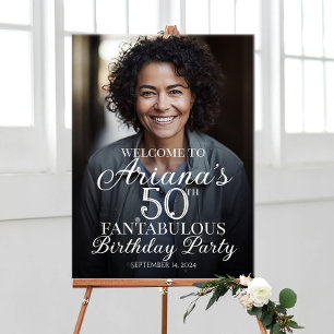 Affiche Symbole de bienvenue de fête d'anniversaire avec p