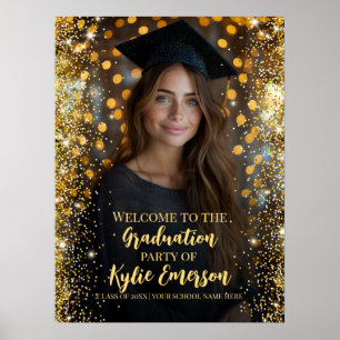 Affiche Symbole de bienvenue de la photo de graduation mod