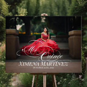 Affiche Symbole de bienvenue de Mis Quince Quinceanera ave