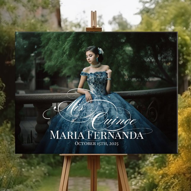 Affiche Symbole de bienvenue de Mis Quince Quinceanera ave (Créateur téléchargé)