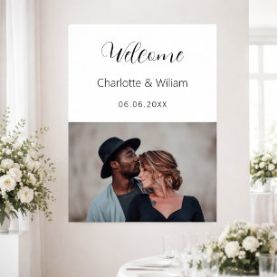 Affiche Symbole de bienvenue du mariage photo