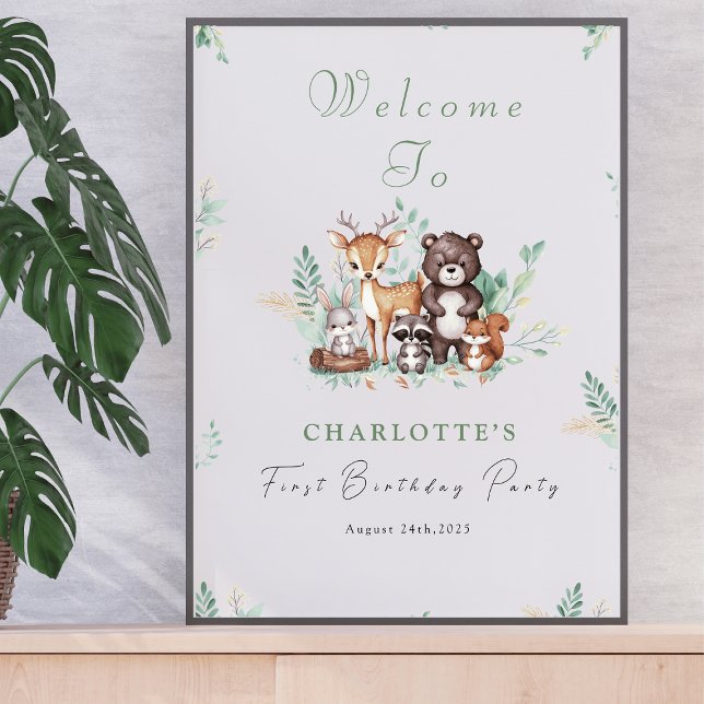 Affiche Symbole de bienvenue pour le premier anniversaire  (Créateur téléchargé)