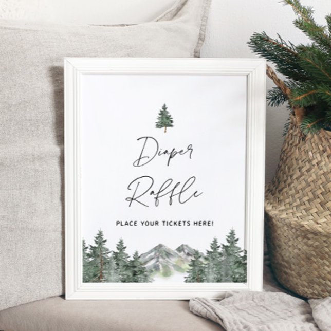 Affiche Symbole de billet de la calotte de Baby shower de  (Créateur téléchargé)