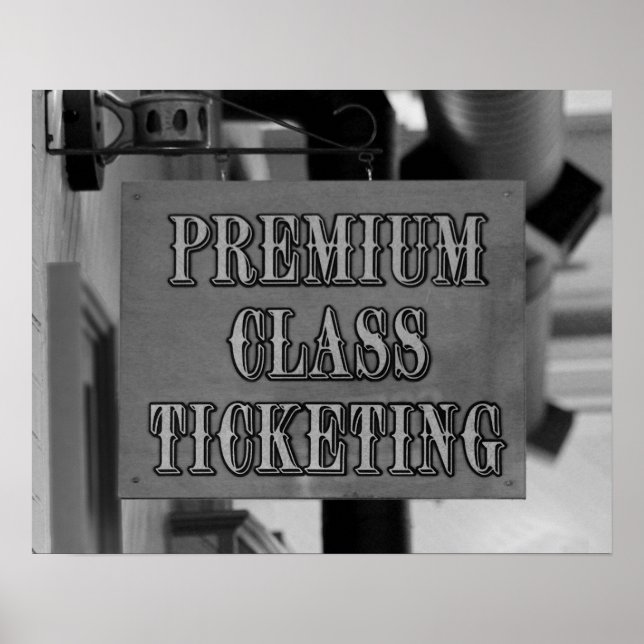 Affiche Symbole de billetterie ferroviaire Durango & Silve (Devant)