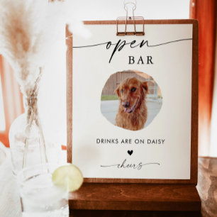 Affiche Symbole de boisson pour animaux de compagnie Pan