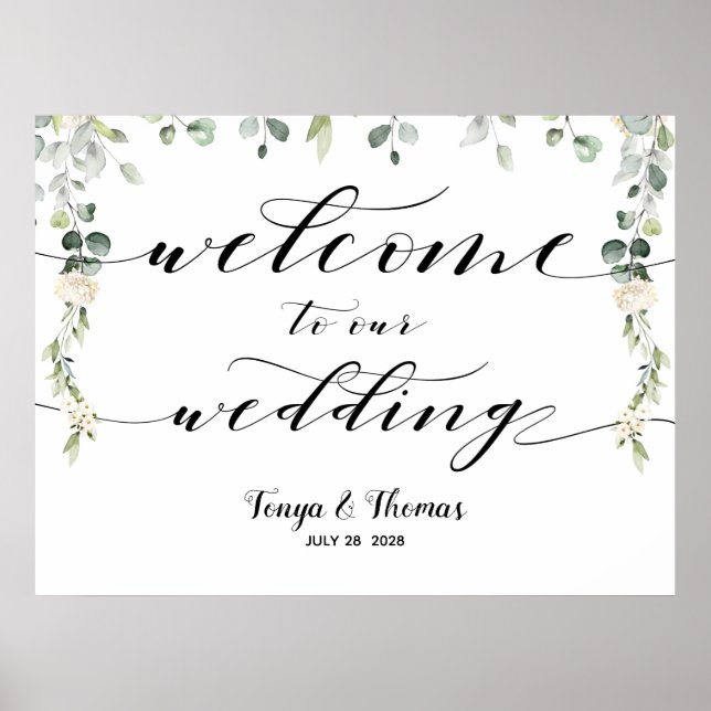 Affiche Symbole de calligraphie Mariage de bienvenue (Devant)