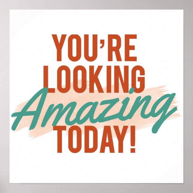 Affiche Symbole de conformité rétro Salutation/Bienvenue (Devant)