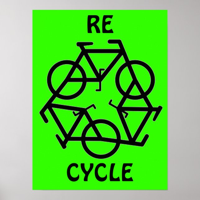 AFFICHE SYMBOLE DE CYCLE DE CYCLE DE CYCLE DE CYCLE (Devant)