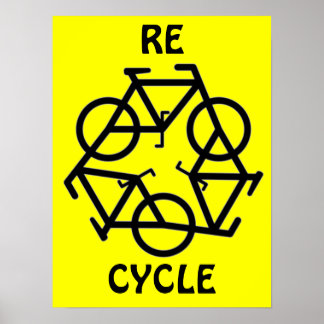 AFFICHE SYMBOLE DE CYCLE DE CYCLE DE CYCLE DE CYCLE