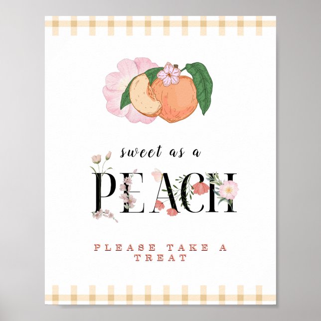 Affiche Symbole de faveur Sweety Little Peach (Devant)