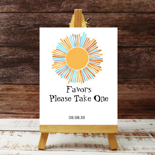 Affiche Symbole de fête Boho Sun Voici Le Soleil