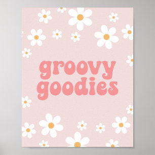 Affiche SYMBOLE DE FÊTE DES GOODIES Super Daisy Rose