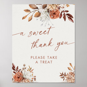 Affiche Symbole de Fête des mariées Boho en Merci doux