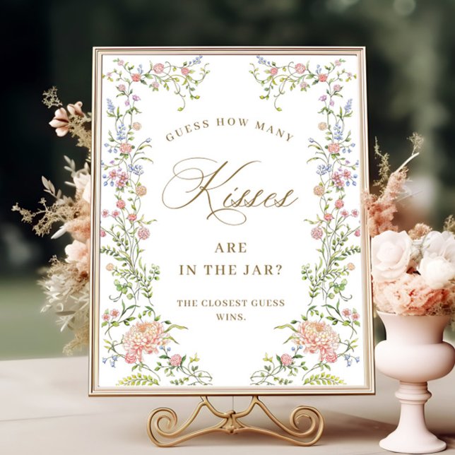 Affiche Symbole de Fête des mariées florale de Grace victo (Créateur téléchargé)